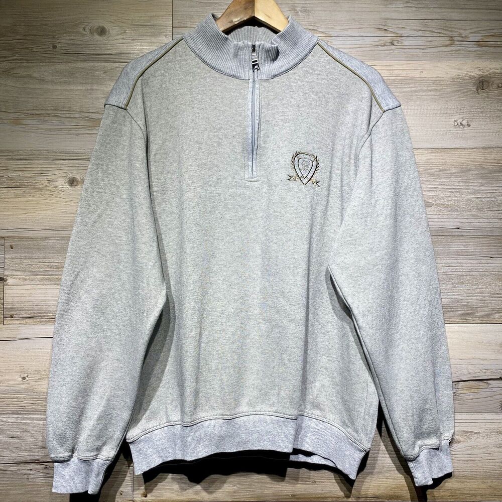 Brax Sean 1/4 Zip Jumper Sweatshirt Men’s Medium Gray “Summer Sweat” Pullover